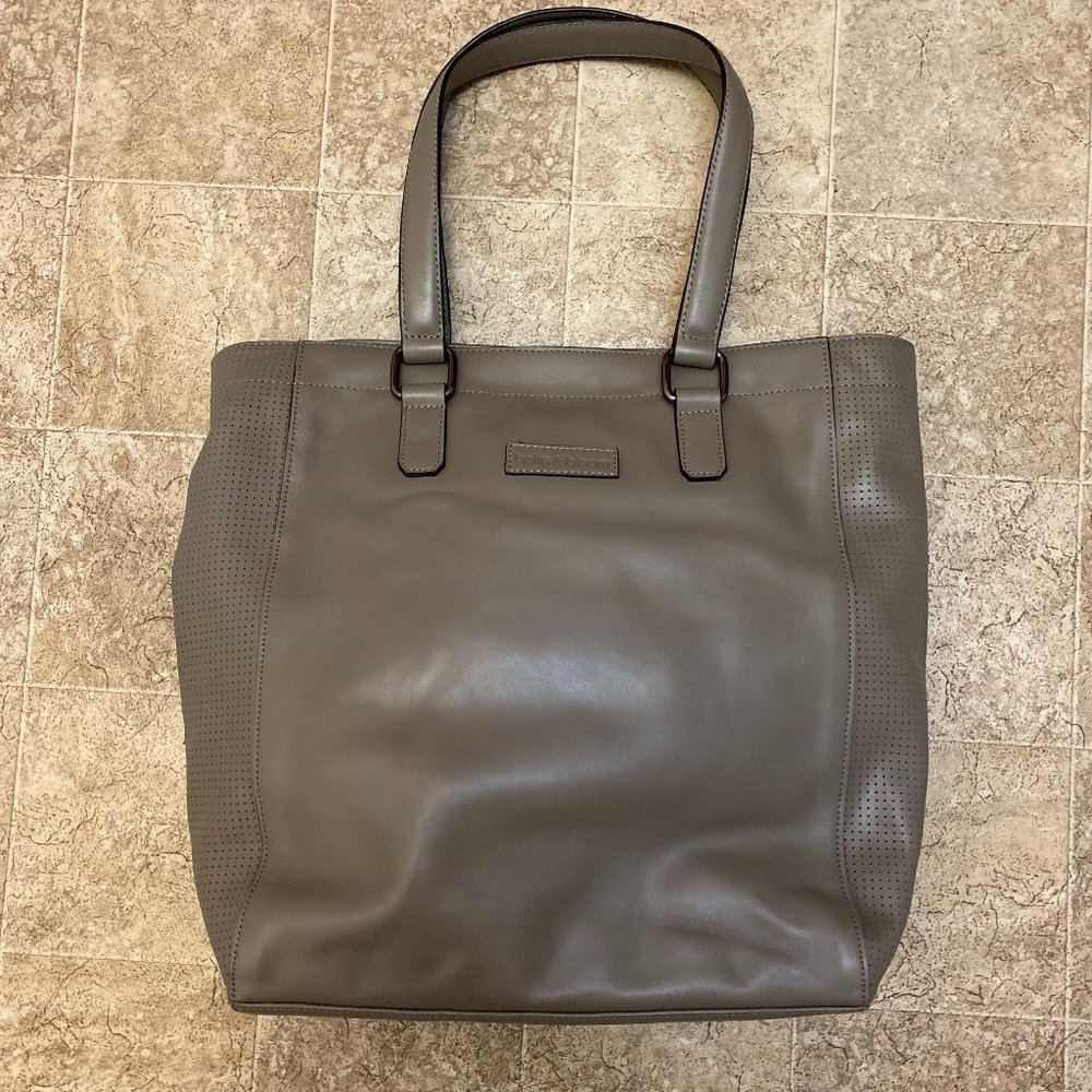 belle and bloom large grey tote bag